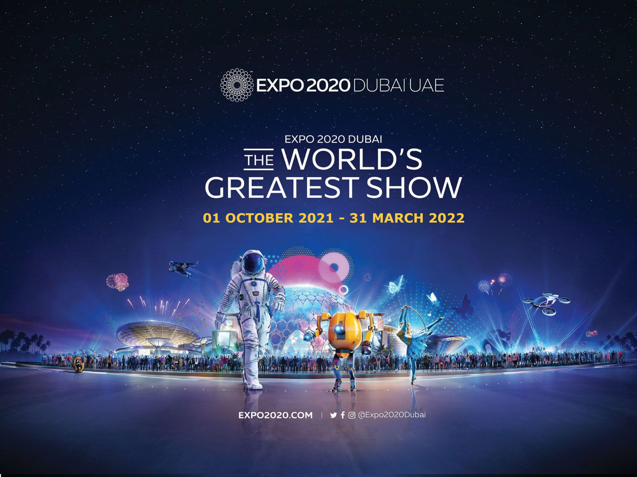 Astronaut EXPO 2020 Dubai Poster Soletair Power