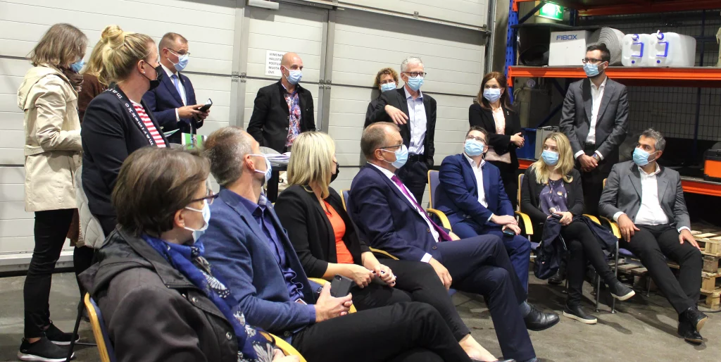Finland Environment Committe Parliament Members and Former Prime Minister visit Soletair Power