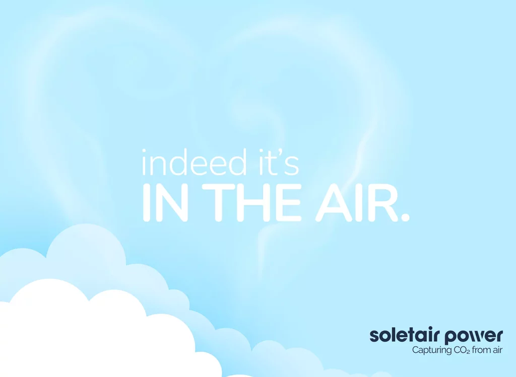 It is in the air Soletair Power capturing carbon dioxide from the air