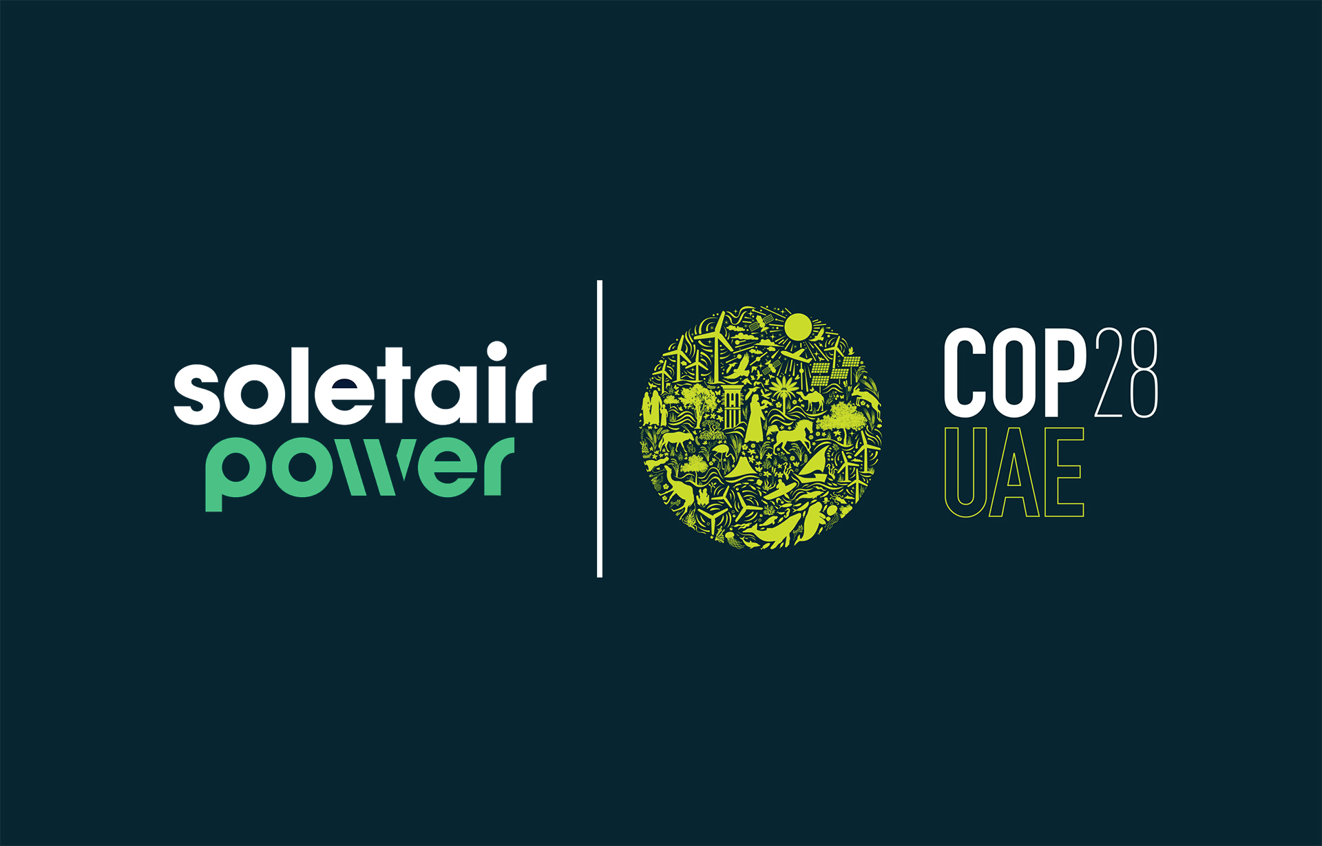 Soletair Power and COP28 UAE 2023 Logo